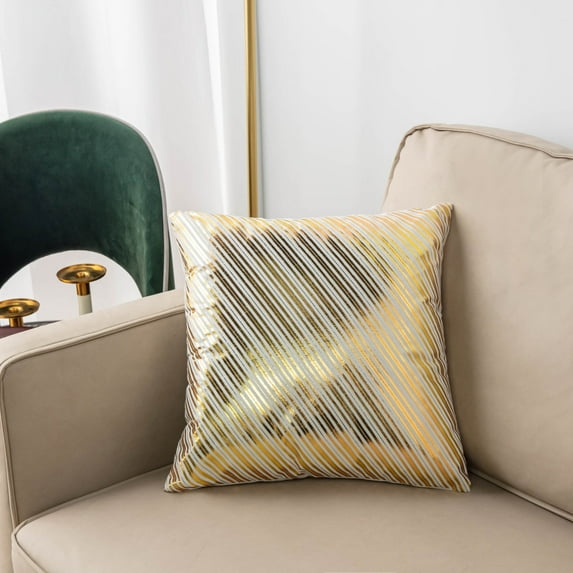 Square Throw Pillow Covers Wide Variety of Colors/ Styles (Two Pillow Covers)(Without Inserts)(Single Side)