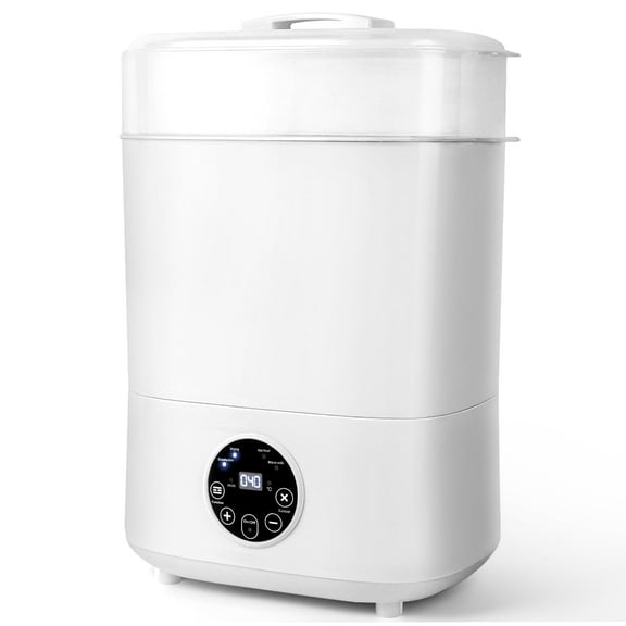 Baby Bottle Sterilizer, HDJ 4-in-1 Electric Steam Bottle Sterilizer and Dryer for Baby Stuffs, Warmer Milk, Heating Food, White