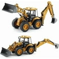 thumbnail image 4 of Die-cast Tractor Dump Truck Model Toy, 1/50 Bulldozer Vehicles Toys with Double-End Move Up and Down, Metal Engineering Excavator Vehicle for Kids and Adults, 4 of 6