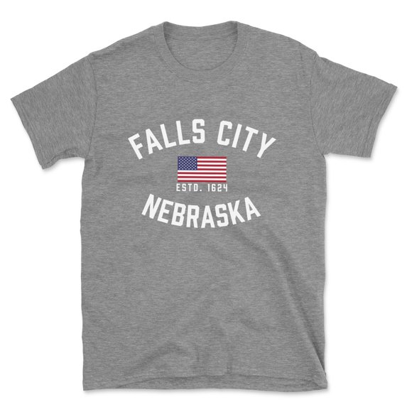 Falls City Nebraska Patriot Men's Cotton T-Shirt