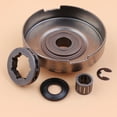 thumbnail image 3 of Haishine 3/8"7T Clutch Drum Rim Sprocket Needle Bearing Washer for Husqvarna 365 372 362 371 372XP Chainsaws W/Clip, 3 of 6