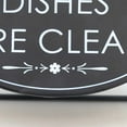 thumbnail image 2 of Parisloft Reversible Freestanding Metal Sign - Dishes are dirty / Dishes are clean, 2-Sided Modern Tabletop Decor, Black, 8.3" x 5"H, 2 of 8