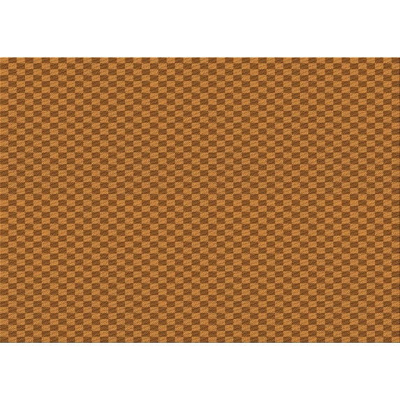 Ahgly Company Indoor Rectangle Patterned Neon Orange Area Rugs, 8' x 10'