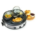 thumbnail image 4 of HomeCraft Triple 1.5 qt 3-Crock Stainless Steel Slow Cooker, 4 of 5