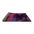 thumbnail image 2 of Ahgly Company Indoor Square Abstract Purple Modern Area Rugs, 4' Square, 2 of 4