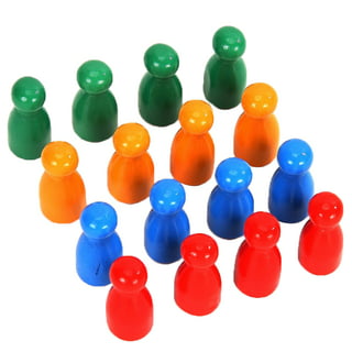 40pcs Human Shape Chess Pieces Board Game Pawns Plastic Game Pieces  Accessory 