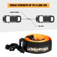 thumbnail image 2 of WOLFSTORM 20FT Or 30FT Tow Strap Kit With Heavy Duty D-Ring Shackles - 41,800 LBS Break Strength 2 of 2