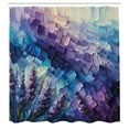 thumbnail image 4 of Ambesonne Purple Shower Curtain, Lavender and Crystal Cave, 69"Wx70"L, Azure Blue Quartz Lilac, 4 of 4