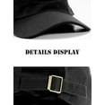 thumbnail image 3 of YooGuoGuo Washed Cotton Basic Cadet Army Cap Everyday Military Style Hat Vintage Flat Top Cap, 3 of 5