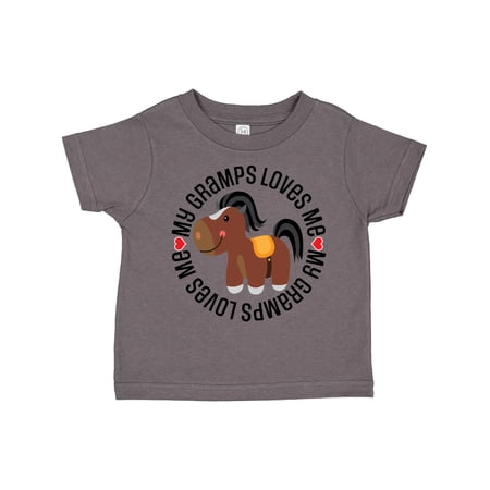 Inktastic My Gramps Loves Me Childs Horse Boys or Girls Toddler T-Shirt