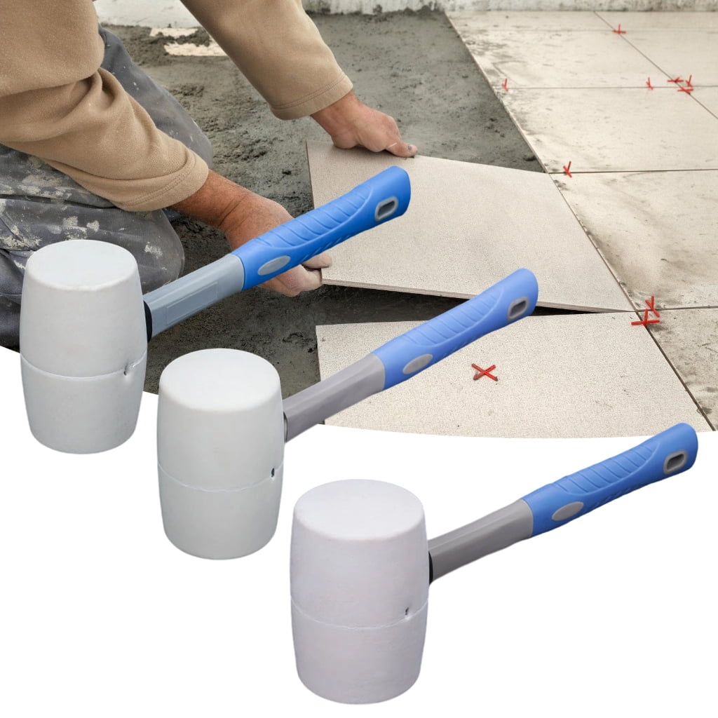 Durability Rubber Mallets AntiSlip Handle Safe For Wood Floors Ceramic Tiles Installation