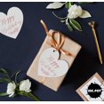 thumbnail image 6 of Inkdotpot 50 Pack Real Rose Gold Foil Paper Tag Happy Birthday Favor Hang Tag, 6 of 8