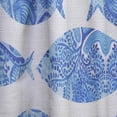 thumbnail image 4 of DESIGN ART Designart 'Seamless pattern with fishes' Nautical Curtain Single Panel 52 in. wide x 90 in. high - 1 Panel 90 Inches, 4 of 5