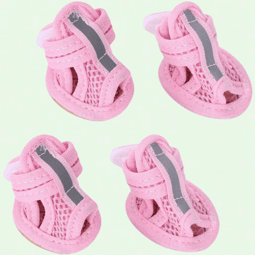 Breathable Puppy Shoes - 4 Pcs Summer Dog Booties, Paw Protector for Small Dogs