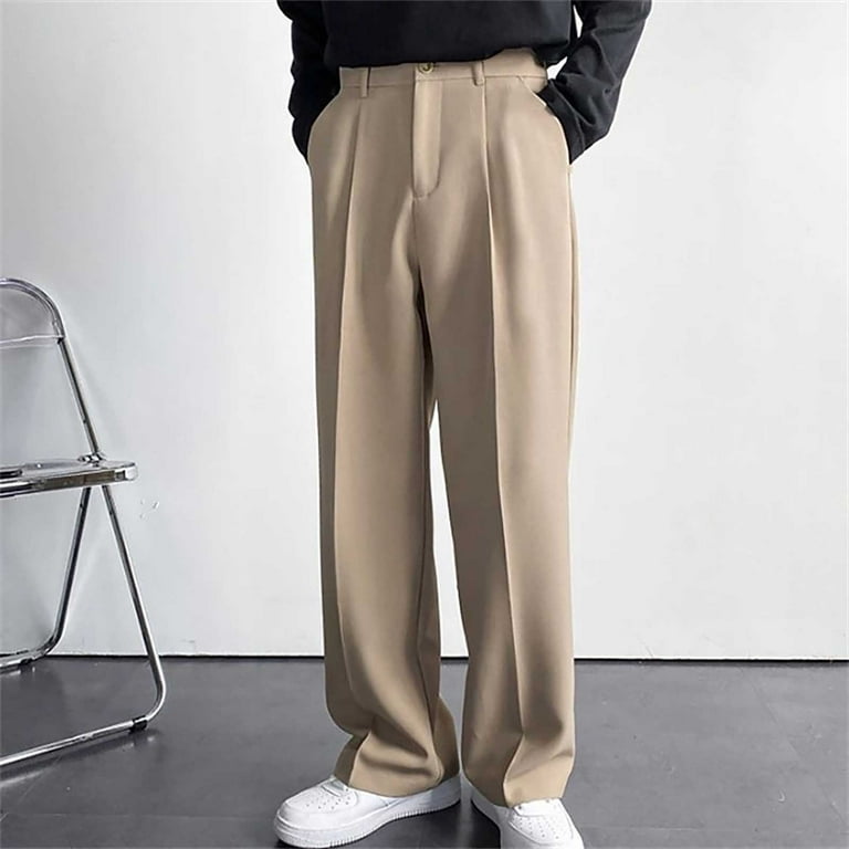 Asqwmvz Baggy Pants Men'S formal Suit with Slanted Pockets Asqwmvz Baggy Pants Men'S formal Suit with Slanted Pockets