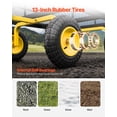 thumbnail image 6 of VEVOR 1400 Lbs Steel Garden Cart, Heavy Duty Pullable Garden Wagon Yard Cart, 2 in 1 Outdoor Metal Utility Wagon Yard Trailer with 13" All Terrain Tires, Mesh Removable Sides and 180°Rotating Handle, 6 of 10