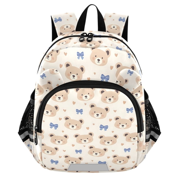ALAZA Cute Bears Bows Mini Backpack School Bookbag Age 3-7 Medium