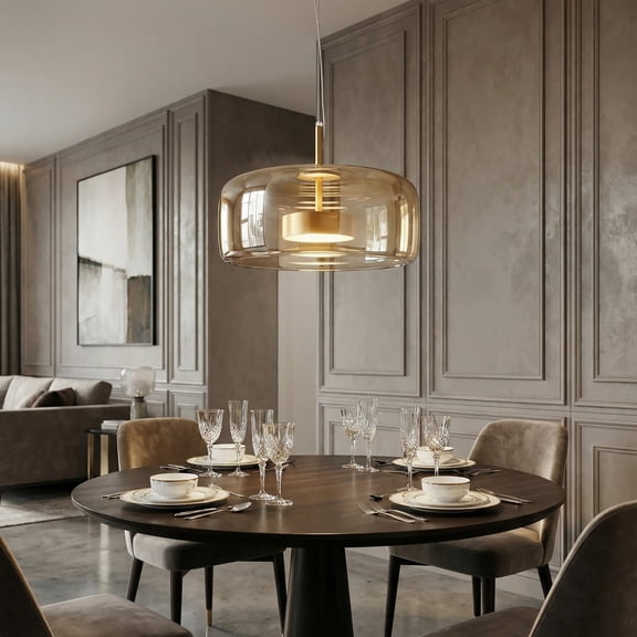 UEEYAC Antizer Morden Glass Pendant Light for Dining Room