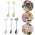 thumbnail image 3 of Halloween Pumpkin Head Spoon, 304 Stainless Steel Coffee Stirring Spoon, Cute Jack-o'-Lantern Tea Ice Cream Scoop, Holiday Tableware Party Favors, 5 Colors Available (Single Piece), 3 of 10