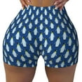 thumbnail image 2 of Picia Beautiful King Penguin Pattern Printed Workout Shorts for Women Seamless Scrunch Butt Lifting High Waisted Yoga Gym Booty Running Moisture-wicking Short Pants-Small, 2 of 9
