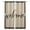 Black, Beige, White, variant on White Welcome Blackout Curtains Light Blocking Print Window Curtains, Modern Minimalist Black Striped Border Thermal Insulated Window Drapes for Living Room Kitchen Cafe (2 Panels, 55"W x 39"L)