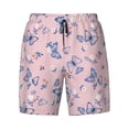 thumbnail image 4 of Lsque Mens Swim Trunks Butterfly Pattern - Bathing Suit Compression Liner - Beach Swim Shorts Swimwear - (S-3XL) - Stretch Quick Dry -Small, 4 of 9