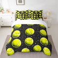 thumbnail image 2 of Manfei Tennis Twin Bedding Sets 7-Piece,Ball Game Theme Bedding Comforter Set 7-Piece,Sequin Print Sheet Sets,Lightweight Room Decor Reversible, 2 of 7