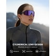 thumbnail image 4 of Gafas de sol deportivas Lamicall, ultraligeras, polarizadas, UV400, color morado, 4 of 7