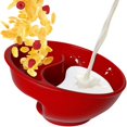 thumbnail image 1 of Cuenco de cereales antiempapado, cuenco de cereales nunca empapado, cuencos reutilizables para aperitivos y salsas, cuencos divididos sin BPA para niños y adultos (rojo), 1 of 5