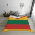 thumbnail image 6 of Lithuanian Flag Throw Blanket Warm Camping Outdoor Light Weight Cozy Blanket for Couch Sofa Bed 40"x30", 6 of 7
