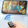 thumbnail image 2 of Controlador de desplazamiento de vídeo Injueey Bluetooth para teléfonos móviles con Control remoto de anillo de Batería recargable Electrónica blanco, 2 of 6