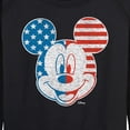 thumbnail image 3 of Disney - Americana - Mickey Face Stars And Stripes - Women's Lightweight French Terry Long Sleeve Shirt, 3 of 5