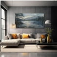 thumbnail image 2 of Abstract Canvas Wall Art Crater Lake Landscape Painting Wall Decor For Bedroom Livingroom Office, 2 of 6