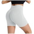 thumbnail image 1 of Pantalones cortos sin costuras de cintura alta para mujer: diseño elástico que realza el trasero, tallas S-XL, 1 of 5
