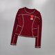 thumbnail image 2 of Traje de Yoga curvo de manga larga para mujer, Top corto deportivo adelgazante para entrenamiento, camiseta de secado rápido para correr y Fitness, 2 of 6