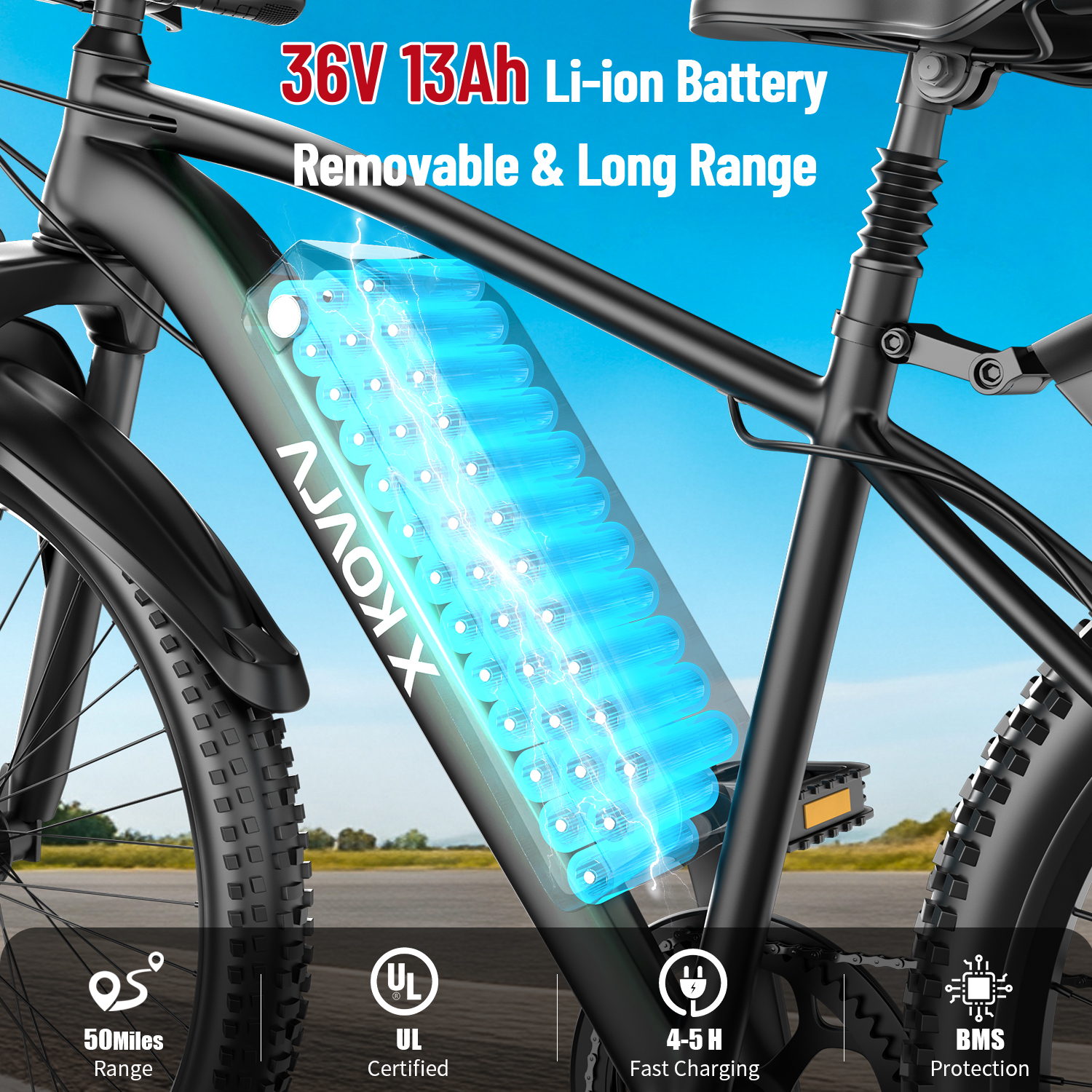 1000W Electric Bike,Moped Ebike 25mph, 36V 13Ah Battery 45 Miles Range Dual Shock & Disc Brakes,Electric Dirt Bike Fat Tires,7 Speed LCD Display,Adults Electric Bike for Mountains