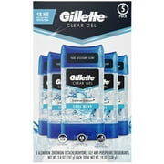 The Gillette Clear Gel Men's Deodorant, Cool Wave (3.8 oz., 5 pk.)