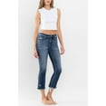 thumbnail image 6 of Flying Monkey - Stunned - Low Rise Raw Hem Crop Slim Straight Jeans - F5340, 6 of 10