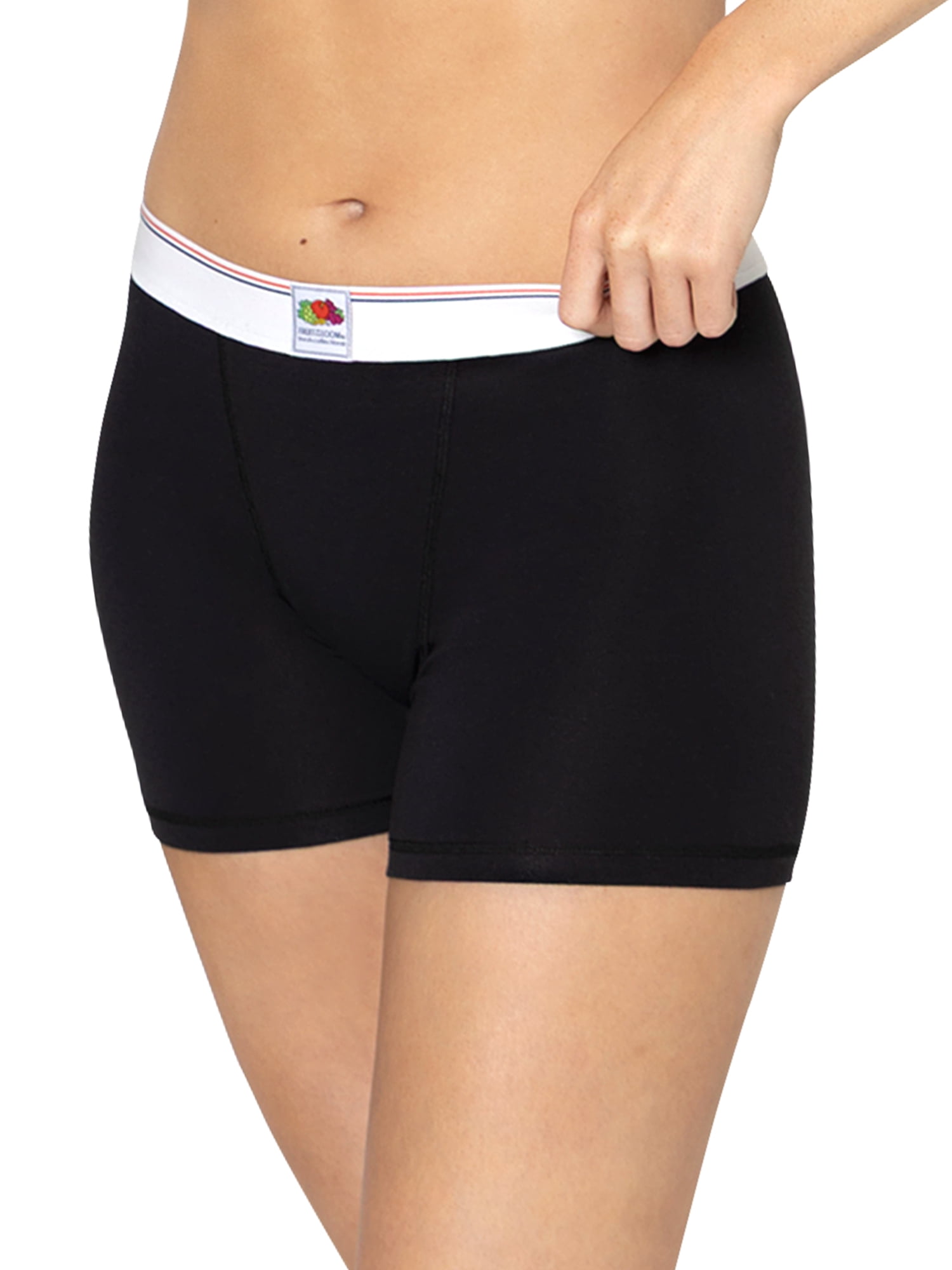fresh collection by Fruit of the Loom Women's Cotton Boxer Brief 2-pack