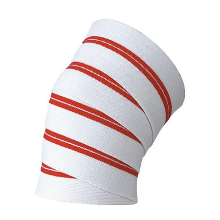 Valeo Red Line 78-Inch Long Elastic Knee Wrap For Lifting Support, One Pair