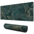 thumbnail image 1 of Achieve Gaming Perfection with Ultra Large Mouse Pad: Green Tropical Leaves Design, XXL Gaming Mousepad, Big Extended Full Size Desk Pad for Keyboard, Laptop & Computer - 31.5x11.8 Inch, 1 of 7