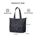 thumbnail image 2 of Educational Wall Science Lover Inspired Travel Tote Bag Lightweight Weekender Bag with Chemistry, Physics, Technology Graphics for Business Weekend Use, 2 of 5