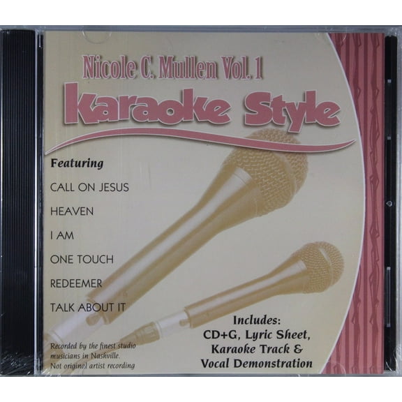 Nicole C. Mullen Volume 1 Daywind Christian Karaoke Style NEW CD G 6 Songs