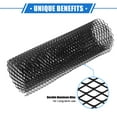 thumbnail image 3 of Unique Bargains Car Grill Mesh 100x33cm 20x10mm Rhombic Hole Grille Mesh Sheet Air Intake Insert Aluminum Alloy Black, 3 of 6