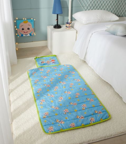 Cocomelon Super Soft Travel Nap Mat for Kids, Blue