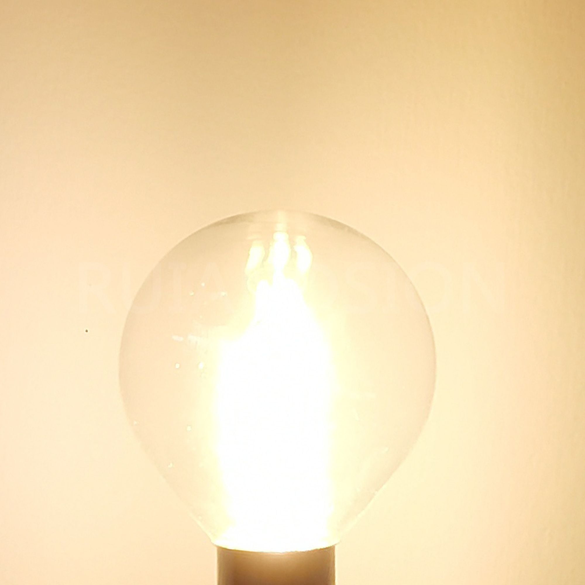 Ruiandsion E12 LED Vintage Bulb Warm White 4 Filaments 400LM 3W 110V for Bedroom Lamp Ambience Dining Festival Decor,(pack of 10)