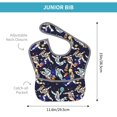 thumbnail image 4 of Hirioo Astronauts in sport for Baby Waterproof Pocket Bib Adjustable Closed for Babies Toddlers with Large Pocket 6-24Months, 4 of 8