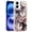 Dark Purple, variant on XPM for Apple iPhone 17 (6.3") Phone Case, Epoxy Glitter Flowers Bling 3D Butterfly Fashion TPU Hybrid with Shockproof Protection Cover for iPhone 17 (Gold)