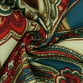 thumbnail image 6 of qolati Wide Legs Pants for Women Boho Ethnic Print Drawstring High Waisted Palazzo Pants Casual Loose Yoga Lounge Trousers with Pockets, 6 of 6