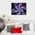 thumbnail image 4 of JEUXUS 1 Panel Bauhinia Chinese Redbud Purple Flower Plant Botany Picture Flower Artwork Oil Painting on Canvas Stretched and Framed 20x16in Print Home Decor Living Room Bedroom Wall Art, 4 of 4